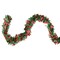Northlight 50' x 4" Shiny Green and Red Wide Cut Tinsel Christmas Garland - Unlit